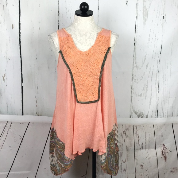 BKE Tops - BKE Lace Long Tank Top